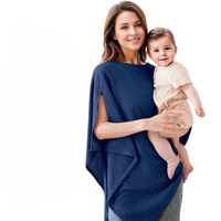 Couverture multifonctionnelle en tissu jacquard extensible pour allaitement, châle pare-vent et pare-soleil pratique, housse de poussette colorée