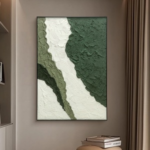 JZ abstrait paysage marin Texture décor à la maison grande œuvre d'art mural peint à la main Original personnalisé peinture à l'huile 3D affiche - Product Image 2