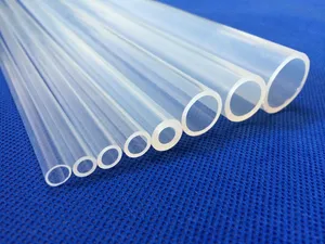 Tubo de plástico transparente para corte de moldeado, tubo de plástico transparente para corte PFA, fabricado en China