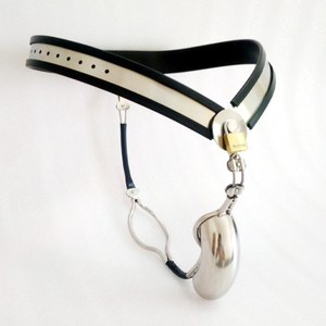 新しいスタイルのステンレススチールCBチャスティティロックチャスティティベルトとズボンセックスおもちゃボンデージギア用 - Product Image 1