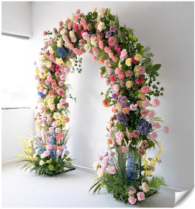 Decorazione floreale del fondo di attività del fiore artificiale dell'arco fiorito - Product Image 6