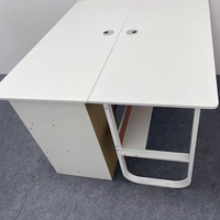 Scrivania da Ufficio Modulare Moderna in Legno Massello e MFC con Cubicolo Singolo per Manager, Ecologica e Personalizzabile