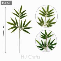 Arbres artificiels en plastique de 50 cm, verdure, brindilles, fausses feuilles, écologiques, résistants à l'eau, légers, prêts à l'emploi, pièce décorative