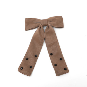California Tot Clip per capelli con fiocco in ecopelle di alligatore completamente foderato antiscivolo Clip per capelli grande per ragazze - Product Image 4