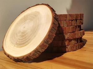 Vendita calda legno fetta di albero non finito in legno di pino naturale rotondo fette di albero per artigianato fai da te sottobicchieri decorazioni per la casa - Product Image 2