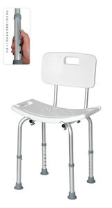 מפעל מכירה ישירה מקלחת כיסא אמבטיה מתכווננת עגול מקלחת מושב אמבטיה סלול עבור קשישים נכים - Product Image 6