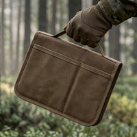 Housse de transport pour Bible pour hommes, étui de protection pour Bible avec poignée et poche zippée, cadeau chrétien