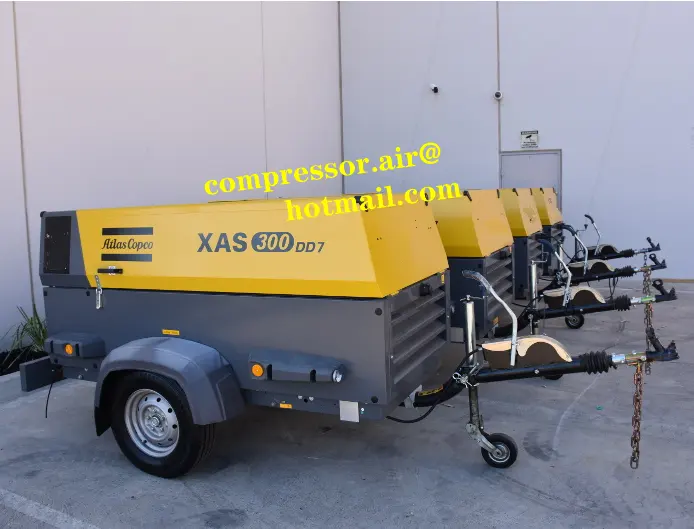 Atlas Copco XAS 300. 250 - 375 CFM 58-123psi / diesel engine air compressor