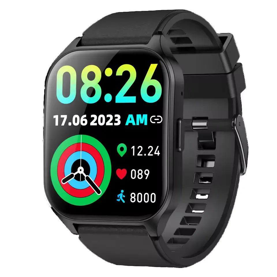 2024 New Waterproof P109 Smart Watch AMOLED Screen BT Calling Sleep Heart Rate Tracker Call Reminder Calendar Smartwatch