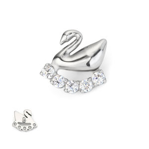 Boucles d'oreilles clous personnalisées Lotus en or massif 9K 14K 18K, pour cartilage et hélix, bijoux fins de piercing - Product Image 6