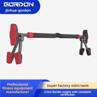 Barre de traction professionnelle sans perçage pour porte, robuste et réglable, station de musculation à domicile avec système de sécurité autobloquant