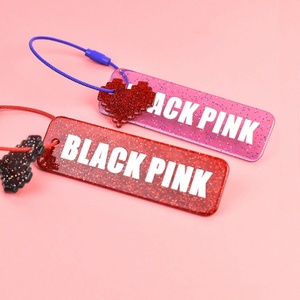 Wholesale Blank Acrylic <b>Key</b> <b>Chain</b> Custom Glitter Charm Fashion Acrylic Keychain - Product Image 1