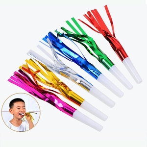 Sifflets et klaxons de fête pour enfants, jouets à franges brillantes multicolores, cornes à bulles pour fête d'anniversaire - Product Image 6