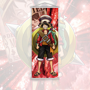25*70CM vente en gros Anime Luffy Tanjirou <span class=keywords><strong>Nezuko</strong></span> impression affiche murale défilement dessin animé suspendus photos - Product Image 1