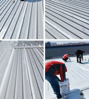 Revêtement de toiture réfléchissant la chaleur pour économie d'énergie, peinture isolante thermique à base d'eau pour toitures en métal, béton et verre