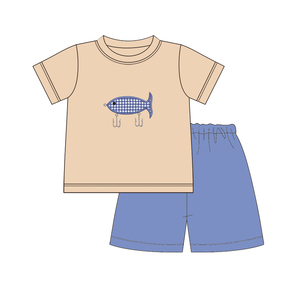 Bộ Quần Áo Trẻ Em Boyis, Đính Hình Lưỡi Câu, Phong Cách Thường Ngày - Product Image 3