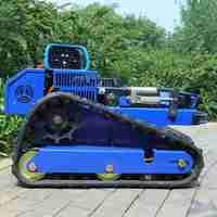 Tondeuse à gazon télécommandée robuste 224CC à essence 4500W, autopropulsée, zéro-turn, fonction mulching, largeur de coupe 55cm, châssis en acier