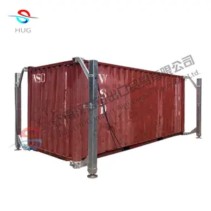 Container lifting system vertical cargo lift conveyor system hydraulic cylinder jack