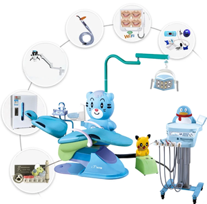 Équipement de dentisterie pédiatrique de <span class=keywords><strong>haute</strong></span> qualité, style dessin animé, unité dentaire médicale bon marché pour enfants, fauteuil dentaire pédiatrique - Product Image 1