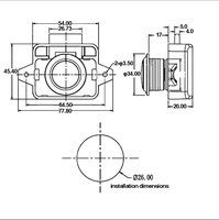 BL01 Serrure à bouton-poussoir universelle invisible et dissimulée sans perçage pour armoire et porte de camping-car avec loquet de tiroir