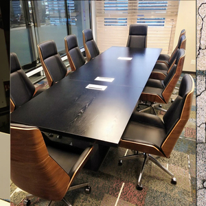 Mobili per ufficio di fabbrica in legno sala riunioni sala riunioni del consiglio tavolo per riunioni commercio all'ingrosso moderno tavolo da ufficio 12 persone - Product Image 3