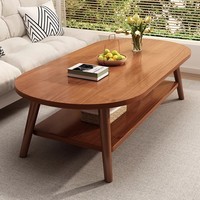 Table basse moderne à deux étages pour la maison, simple et élégante pour petit appartement, salon ou chambre à coucher pour meubles de maison