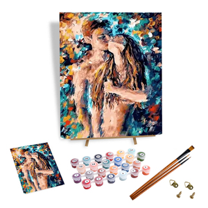 Peinture par numéros DIY en gros pour adultes, motifs <span class=keywords><strong>de</strong></span> messieurs et dames dansants, peinture par numéros personnalisée, décoration artisanale pour la maison - Product Image 1