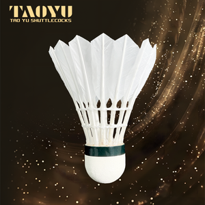 Воланы для бадминтона Tao Yu T500-12 из натурального пера – легкие, профессиональные, для командных тренировок, для занятий спортом на открытом воздухе, высокая прочность, скорость - Product Image 2