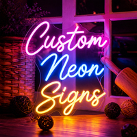 Letrero de Neón LED Personalizado para Exteriores, Diseño de Logotipo Acrílico, Sin Pedido Mínimo, Entrega Rápida, Decoración para Habitaciones, Cumpleaños, Bodas y Fiestas