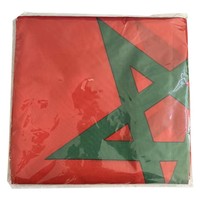 Drapeau National du Maroc de 3x5ft (90x150cm) en Gros, Monocouche 68D 100% Polyester avec 2 Œillets