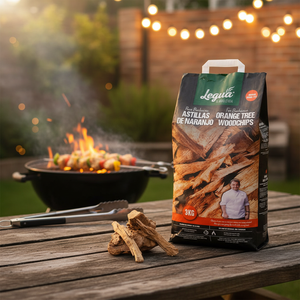 LEGUA español de alta calidad Naranjo madera dura divide bolsa de 3kg para cocinar y fumar en su barbacoa rápido y limpio - Product Image 3