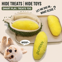 Jouet pour chien en peluche classique et ludique, petit, à effets froissés, en matériau non toxique, couineur, résistant à la traction, durable, pour le jeu quotidien, mignon