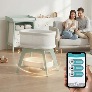 Cuna Eléctrica Plegable Auto Glide de la Mejor Calidad, Cuna Portátil de Viaje con Deslizamiento Automático - Product Image 5