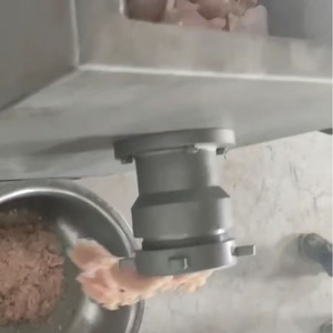 JR-120 <strong>Industrial</strong> Frozen Fresh Meat <strong>Grinder</strong> High Efficiency 1000kg/h Food Grade Stainless Steel for Butcher Shop - Product Image 4