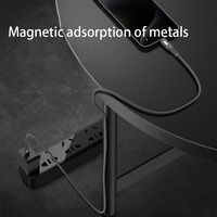 Câble de charge USB-C magnétique en nylon tressé, charge rapide PD 60W/100W, câble de données pour téléphones mobiles et batteries externes