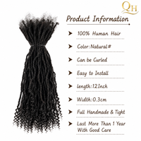 Ekstensi Rambut Manusia Nano Interlock 0,2cm Sisterlocks 100% Buatan Tangan Penuh Micro Locs Siap Dipasang dari Salon Boutique AS