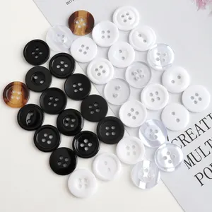 Environmentally friendly rhinestone button professional delicate sticky pearl plastic buttons for clothes