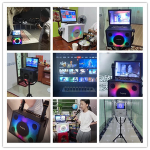 Sẵn Sàng Để Tàu Loa Karaoke Với Mic Và Bluetooth Loa Không Dây Xách Tay Máy Karaoke Với Màn Hình - Product Image 6