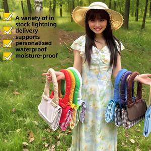 Pique-nique plage couverture sans sable imperméable <span class=keywords><strong>Camping</strong></span> en plein air couvertures séchage rapide famille tapis Portable tapis - Product Image 2