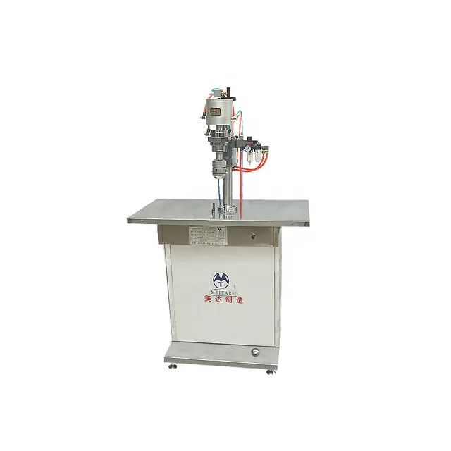 Aerosol can crimping machine