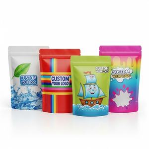 Custom Printed Smell Proof 3.5g Mylar <b>Bags</b> <b>Stand</b> up Pouch Child Resistant Ziplock for Edibles Gummies Biscuit - Product Image 1