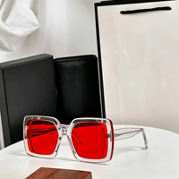 Lunettes de soleil unisexes carrées à monture intégrale avec verres dégradés et protection UV pour les activités de plein air, la plage et la pêche