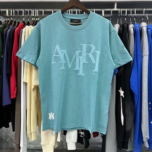 T-shirt unisexe 2026 1 1 en coton 100% de haute qualité, style européen et américain, avec imprimé lettres Ami en mousse, coupe ample et anti-humidité - Product Image 2