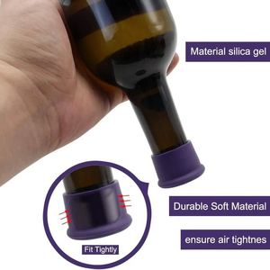 Cork Sparkling Leak-Proof Personalized Customized Wedding Favors Zinc Alloy Shooting Silicone Wine <b>Bottle</b> Beer Cap <b>Stopper</b> - Product Image 3