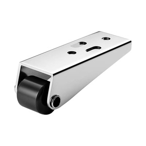 Two Section Silent Slide Rails <b>Metal</b> Zinc Plating Vertical Installation Smooth Quiet Door Window <b>Rollers</b> - Product Image 3