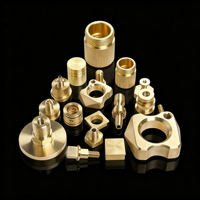Pièces usinées CNC en aluminium industriel sur mesure à 5 axes, petites pièces en laiton, usinage CNC de haute précision