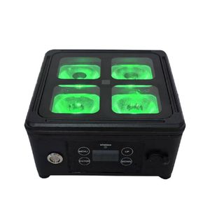 Projecteurs à couleurs changeables 4x20W RGBWAUV, contrôle DMX512, Wifi, batterie au lithium, éclairage pour concert, boîte de nuit - Product Image 3