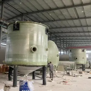 Tanque de almacenamiento de bobinado FRP Tanque GRPHCL, tanque químico de fibra de vidrio, tanque de mezcla