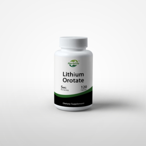 แคปซูลลิเธียมออโรเตต OEM/ODM ยอดนิยม อาหารเสริมลิเธียมออโรเตต 120 เม็ด 5 มก. ช่วยเสริมอารมณ์ พฤติกรรม ความจำ และสุขภาพทั่วไป - Product Image 1