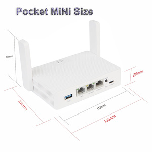 192.168.18.1 Openwrt <strong>WiFi</strong> 6 <strong>Router</strong> MiNi AX3000 Pocket Wireless <strong>Router</strong> with USB3.0 and 2.5G WAN Port Support Easy Mesh - Product Image 2